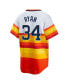 Фото #2 товара Men's Nolan Ryan Houston Astros Coop Player Replica Jersey