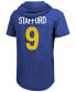 Фото #2 товара Men's Matthew Stafford Royal Los Angeles Rams Player Name Number Hoodie T-shirt