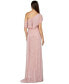 ფოტო #2 პროდუქტის Women's Off Shoulder Sheath Beaded Gown