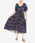 ფოტო #3 პროდუქტის Plus Size Val Print Maxi Dress