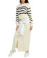 ფოტო #3 პროდუქტის Women's Helena Cotton Striped Cropped Sweater