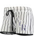 Women's White Colorado Rockies Vigor Pinstripe Sleep Short