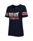 Women's Navy Boston Red Sox Team Stripe T-shirt