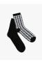 2'li Soket Çorap Seti Kazayağı Desenli