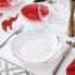 Фото #3 товара Плоская тарелка Arcopal Domitille Rojo Двухцветная Стекло 25 см (12 штук)