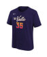 ფოტო #2 პროდუქტის Big Boys Kevin Durant Purple Phoenix Suns 2023/24 City Edition Name and Number T-shirt