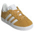 ADIDAS ORIGINALS Gazelle Comfort Closure Elastic Laces infant trainers Preloved Yellow / Ftwr White / Gold Met, 24 - фото #5