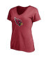 Фото #3 товара Women's Kyler Murray Cardinal Arizona Cardinals Player Icon Name and Number V-Neck T-shirt