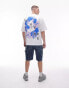 Topman extreme oversized fit t-shirt with front and back existence print in white