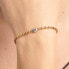 Desideri BEI086 gold-plated ball bracelet with zircon