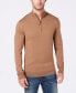 Фото #1 товара Men's Quarter-Zip Merino Wool Blend Sweater, Created for Macy's