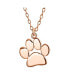 Фото #3 товара Dainty Dog Cat Pet Kitten Puppy Paw Print Pendant Necklace Animal Jewelry For Women Sterling Silver