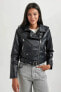Фото #2 товара Куртка из кожи женская Defacto B1903AX/BK27