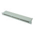 ROLINE Cat.6/Class E 19" Patch Panel - 24 Ports - STP light grey - Metal