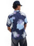 Superdry Hawaiian shirt in chrysanthemum navy CHRYSANTHEMUM NAVY, 2XL - фото #5