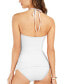 Фото #2 товара Michael Kors 299857 Women WHITE Halter Tankini Swim Top Size US Medium