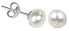 Earrings made of genuine white pearls