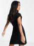 Фото #3 товара ASOS DESIGN Petite nipped in waist mini dress in black