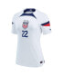 Фото #3 товара Women's Kristie Mewis White USWNT 2022/23 Home Breathe Stadium Replica Player Jersey