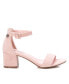 ფოტო #1 პროდუქტის Women's Block Heel Suede Sandals By