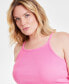 Фото #3 товара Trendy Plus Size Scoop-Neck Camisole, Created for Macy's