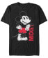 Фото #1 товара Men's Mickey Leaning Short Sleeve T-Shirt