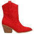 Фото #2 товара Corkys Rowdy Snip Toe Cowboy Booties Womens Red Casual Boots 81-0017-601