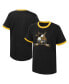 Фото #1 товара Big Boys Black Distressed Pittsburgh Penguins Ice City T-shirt