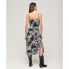 SUPERDRY Print Button Cami Sleeveless Midi Dress