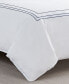 Фото #4 товара Alden White Embroidered 3-Piece Duvet Cover Set, King