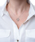 ფოტო #2 პროდუქტის Diamond Multi-Heart 18" Pendant Necklace (1/10 ct. t.w.) in Sterling Silver