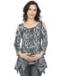 Фото #11 товара Maternity Snake Print Cold Shoulder Tunic