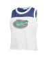 ფოტო #2 პროდუქტის 47 Brand Women's White Florida Gators Premier Zoey Waist Length Tank Top