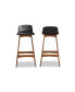 Фото #2 товара Darrin Mid-Century Modern Wood Bar Stool Set, 2 Piece