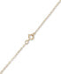 ფოტო #3 პროდუქტის Filigree Lace Butterfly 18" Pendant Necklace in 10k Gold