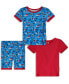 ფოტო #1 პროდუქტის Baby Boys Three Piece Snug Fit Pajama Set