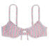 Фото #5 товара Juniors' Textured Shirred Underwire Bikini Top - Xhilaration™ Multi Stripe Large