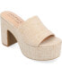 Фото #1 товара Women's Enyya Canvas Platform Sandals