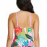 Bleu by Rod Beattie Wild at Heart High-Neck Tankini Top Swimwear Multi Size 4