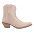 Фото #1 товара Dingo Sorta Sweet Snake Print Snip Toe Cowboy Booties Womens Beige Casual Boots