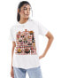 Фото #1 товара ASOS DESIGN regular fit t-shirt with food and drink graphic in white