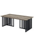 Фото #1 товара Zudora Coffee Table, Antique Oak & Black Finish