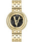 ფოტო #1 პროდუქტის Women's Swiss Thea Gold Ion Plated Stainless Steel Bracelet Watch 38mm