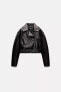 FAUX LEATHER BIKER JACKET