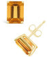 ფოტო #2 პროდუქტის Citrine (3-1/5 ct. t.w.) Stud Earrings in 14K Yellow Gold or 14K White Gold