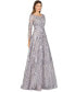 ფოტო #1 პროდუქტის Women's Long Sleeve Modest A-line Gown