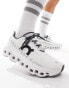 ON Cloudmonster running trainers in white