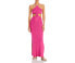 Фото #1 товара Capittana Womens Mika Halter Knitted Cotton Maxi Dress Pink Size XS/S