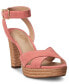 ფოტო #1 პროდუქტის Women's Sasha Ankle-Strap Platform Dress Sandals