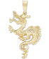 Men's Dragon Pendant in 10k Gold